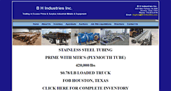 Desktop Screenshot of bh-industries.com